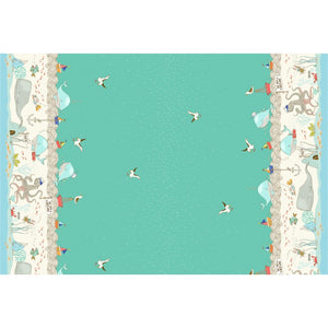 Michael Miller - Make a Splash - Fish Inn Border - 1/2 YARD CUT