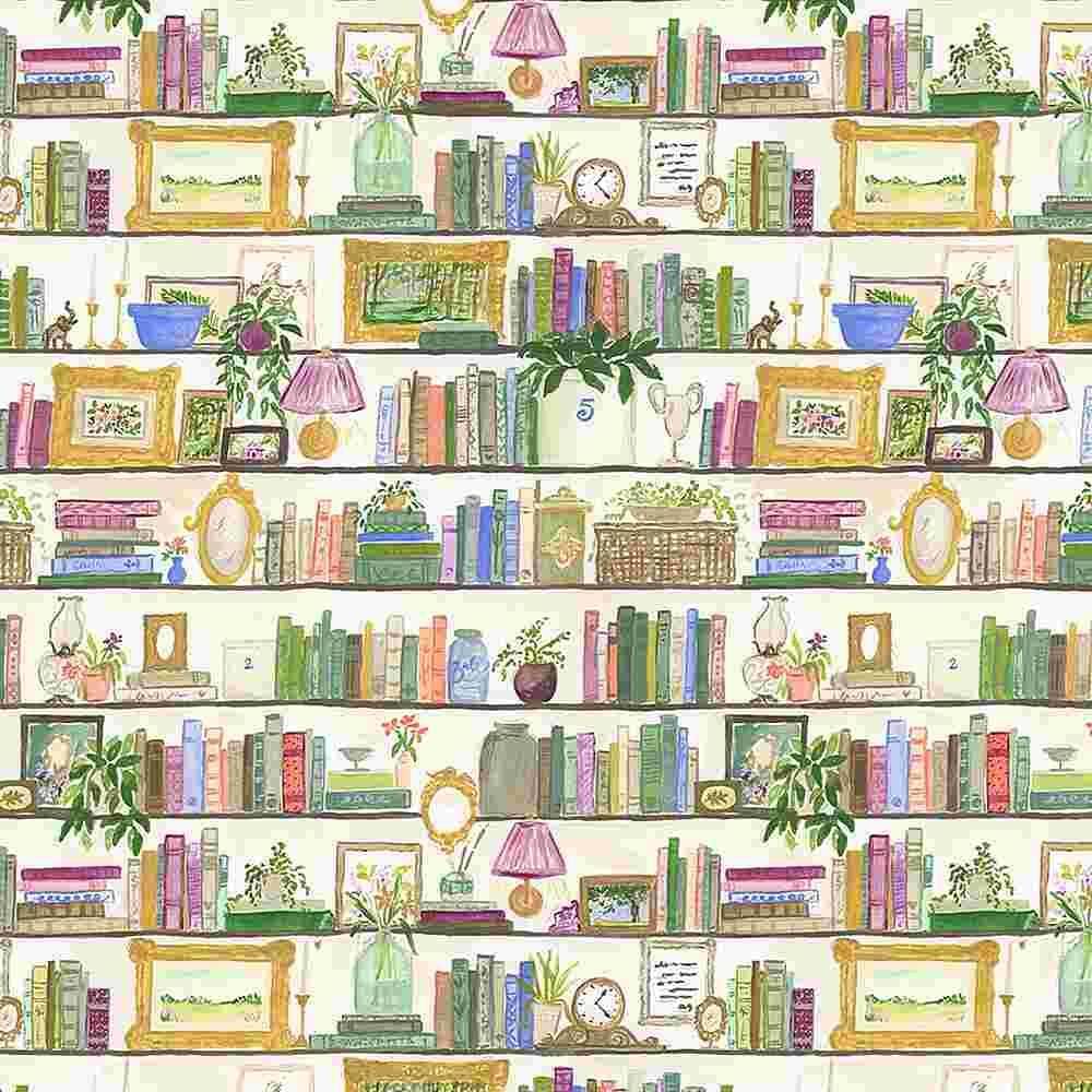 Dear Stella - Storybook - Book Shelves - 1/2 YARD CUT