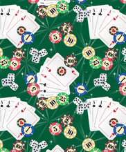 Load image into Gallery viewer, David&#39;s Textiles - Casino Fun! - Poker Game - 1/2 YARD CUT
