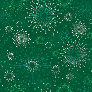 RJR - Holiday Twinkle 2 - Sparklers Holly - 1/2 YARD CUT