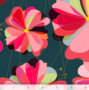 QT Fabrics - Floral Jubilee - Contemporary Floral - 1/2 YARD CUT