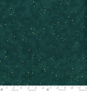 RJR - Oasis - Flurries Blue Spruce Metallic - 1/2 YARD CUT