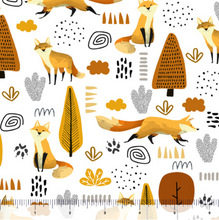 Load image into Gallery viewer, QT Fabrics - Teepee Trail - Foxes - 1/2 YARD CUT
