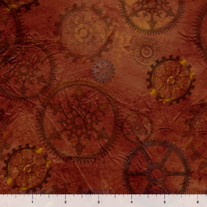 QT Fabrics - Aquatic Steampunkery - Gears - 1/2 YARD CUT