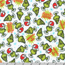 Load image into Gallery viewer, Robert Kaufman - How the Grinch Stole Christmas - Grinch Candy Cane - 1/2 YARD CUT
