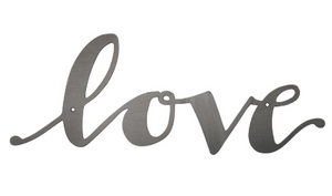 Love Metal Wall Art Sign