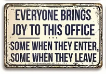 Load image into Gallery viewer, Funny Office Metal Sign
