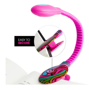 Pink Marble Rechargeable LED Reading Light