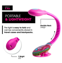 Load image into Gallery viewer, Pink Marble Rechargeable LED Reading Light
