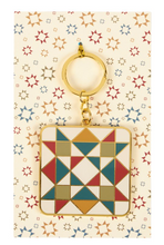 Load image into Gallery viewer, Star Quilt Keychain
