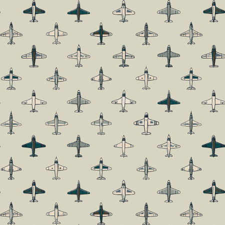RJR - Aviator - Flying Together - 1/2 YARD CUT