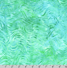 Load image into Gallery viewer, Robert Kaufman Batik - Seashore - Waves Sea Glass - 1/2 YARD CUT
