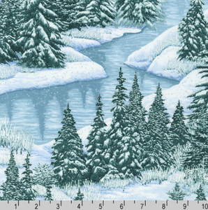 Robert Kaufman - Snowy Brook - Main Day - 1/2 YARD CUT