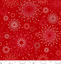 Load image into Gallery viewer, RJR - Holiday Twinkle 2 - Sparklers Cranberry - 1/2 YARD CUT
