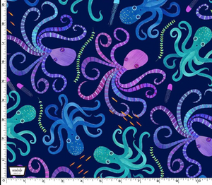 Michael Miller - Eight Twisted Tentacles - 1/2 YARD CUT