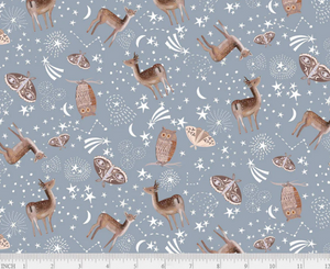 P&B Textiles - Fawn'd of You - Tossed Deer - 1/2 YARD CUT