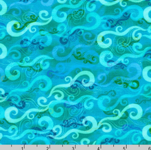 Load image into Gallery viewer, Robert Kaufman - Oceanica - Waves Ocean - 1/2 YARD CUT
