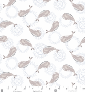 RJR - Wave and Sea - Ripple Effect Arctic Sea - 1/2 YARD CUT