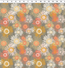 Load image into Gallery viewer, Clothworks - Cluck Cluck Bloom - Crazy Daisies Taupe - 1/2 YARD CUT
