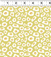 Load image into Gallery viewer, Clothworks - Cluck Cluck Bloom - Eggs Citron - 1/2 YARD CUT
