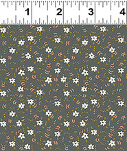 Load image into Gallery viewer, Clothworks - Cluck Cluck Bloom - Flower Dance Dark Taupe - 1/2 YARD CUT
