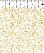 Load image into Gallery viewer, Clothworks - Cluck Cluck Bloom - Chicken Tracks White - 1/2 YARD CUT
