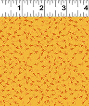 Load image into Gallery viewer, Clothworks - Cluck Cluck Bloom - Chicken Tracks Gold - 1/2 YARD CUT
