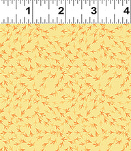 Load image into Gallery viewer, Clothworks - Cluck Cluck Bloom - Chicken Tracks Yellow - 1/2 YARD CUT
