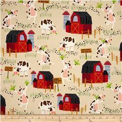 Andover - Bessie and the Dairyinettes - BY THE 1/2 YARD - Dreaming of the Sea Fabrics