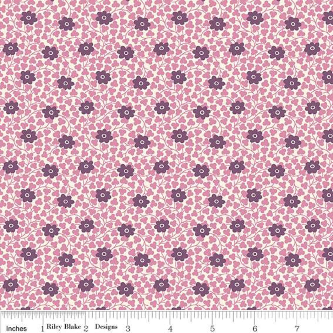 Liberty Fabrics - Flower Show Midnight Garden - Chelsea Flower B - 1/2 YARD CUT