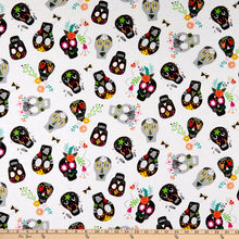 Load image into Gallery viewer, Windham - Fiesta - Painted Sugar Skulls - 1/2 YARD CUT
