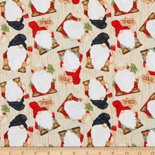 Load image into Gallery viewer, Henry Glass &amp; Co - Timber Gnomies - Beige - 1/2 YARD CUT - Dreaming of the Sea Fabrics
