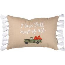 Load image into Gallery viewer, I Love Fall Most of All Pillow
