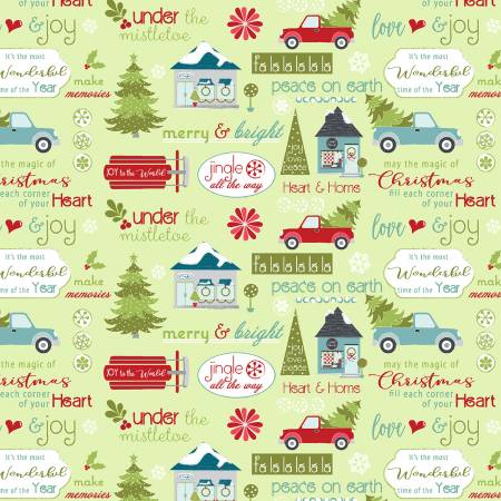 Contempo - Home Sentiments - 1/2 yard cut