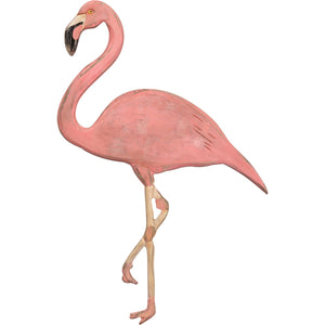 Carved Flamingo Decor