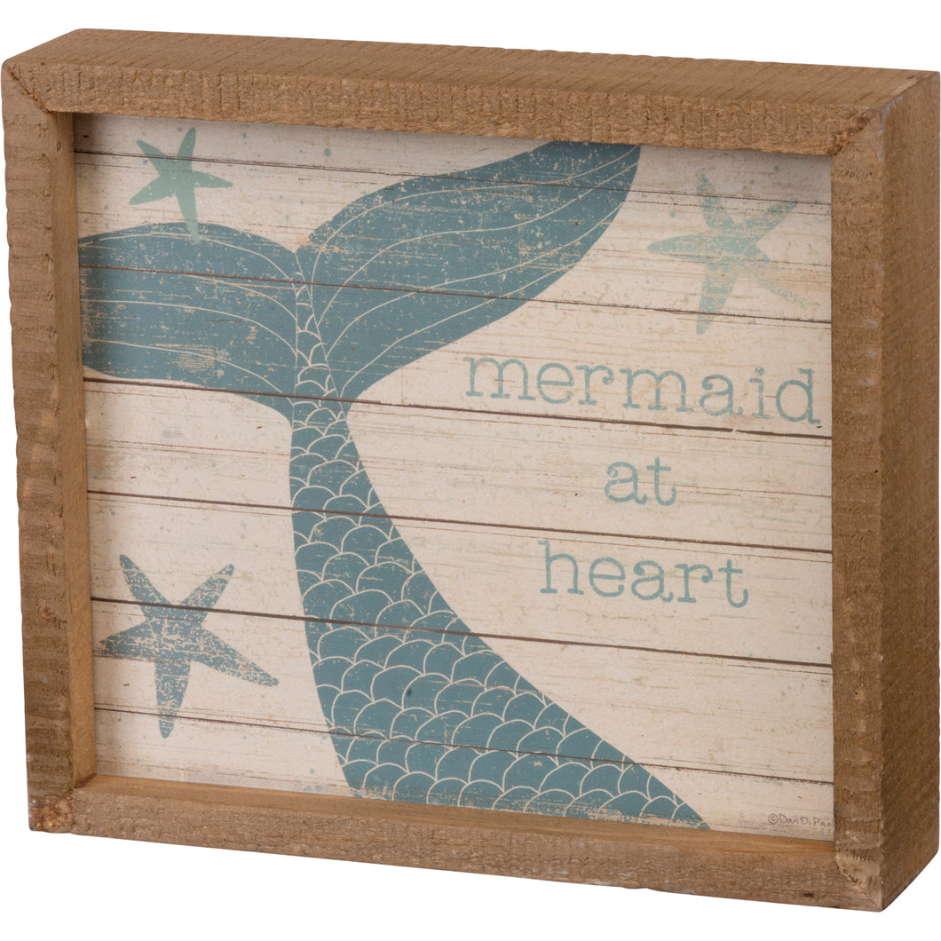 Mermaid at Heart Block Sign