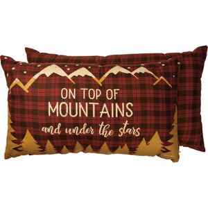 Mountains Stars Pillow
