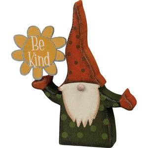 Be Kind Gnome Shelf Sitter