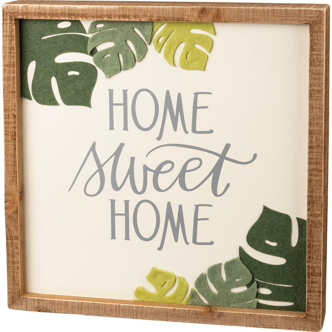 Home Sweet Home Inset Box Sign