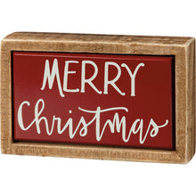 Load image into Gallery viewer, Merry Christmas Mini Box Sign
