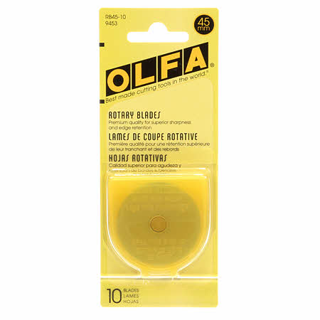 Olfa 45mm Rotary Blade Replacement - 10 pk