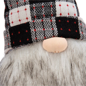 Large Plaid Stuffed Gnome Shelf Sitter