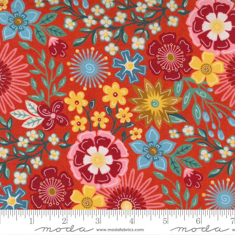 Moda Fabrics - Frankie - Uninhibited Melon - 1/2 YARD CUT