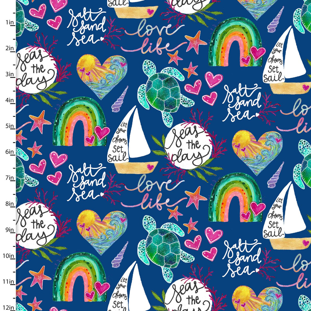 3 Wishes - Seas the Day - Main - 1/2 YARD CUT