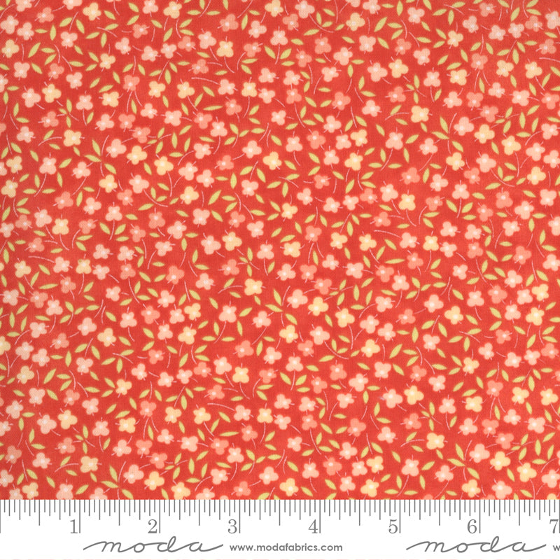Moda Fabrics - Strawberries & Rhubarb - Small Floral - 1/2 YARD CUT