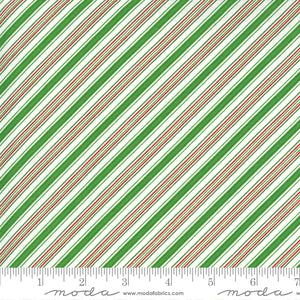 Moda Fabrics - Merry & Bright - Ever Green Stripe - 1/2 YARD CUT