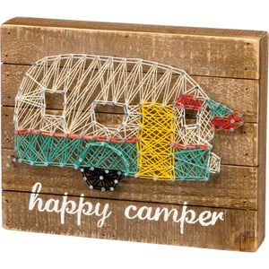 String Art - Happy Camper
