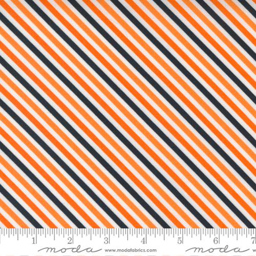 Moda Fabrics - Too Cute to Spook - Spooky Stripes - 1/2 YARD CUT