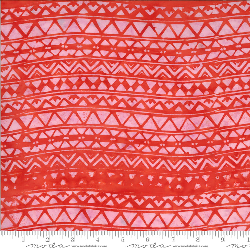 Moda Fabrics - Malibu Batiks - Coral - 1/2 YARD CUT