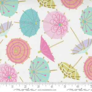 Moda Fabrics - Soiree - Frou Frou Umbrellas - 1/2 YARD CUT